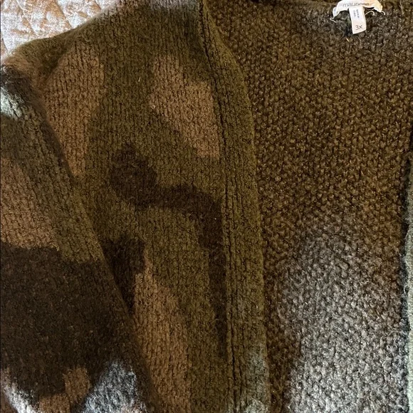 Maurices Olive Knit Sweater Cardigan - Picture 3 of 3
